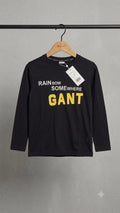 Kids Gant Full Sleeve Shirt Black