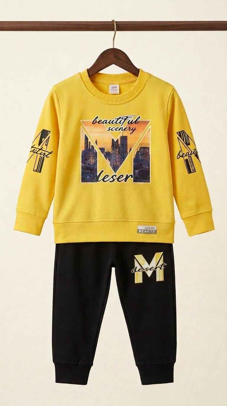 Beautiful Scenery Desert Kids Tracksuit | Pre-Winter Collection