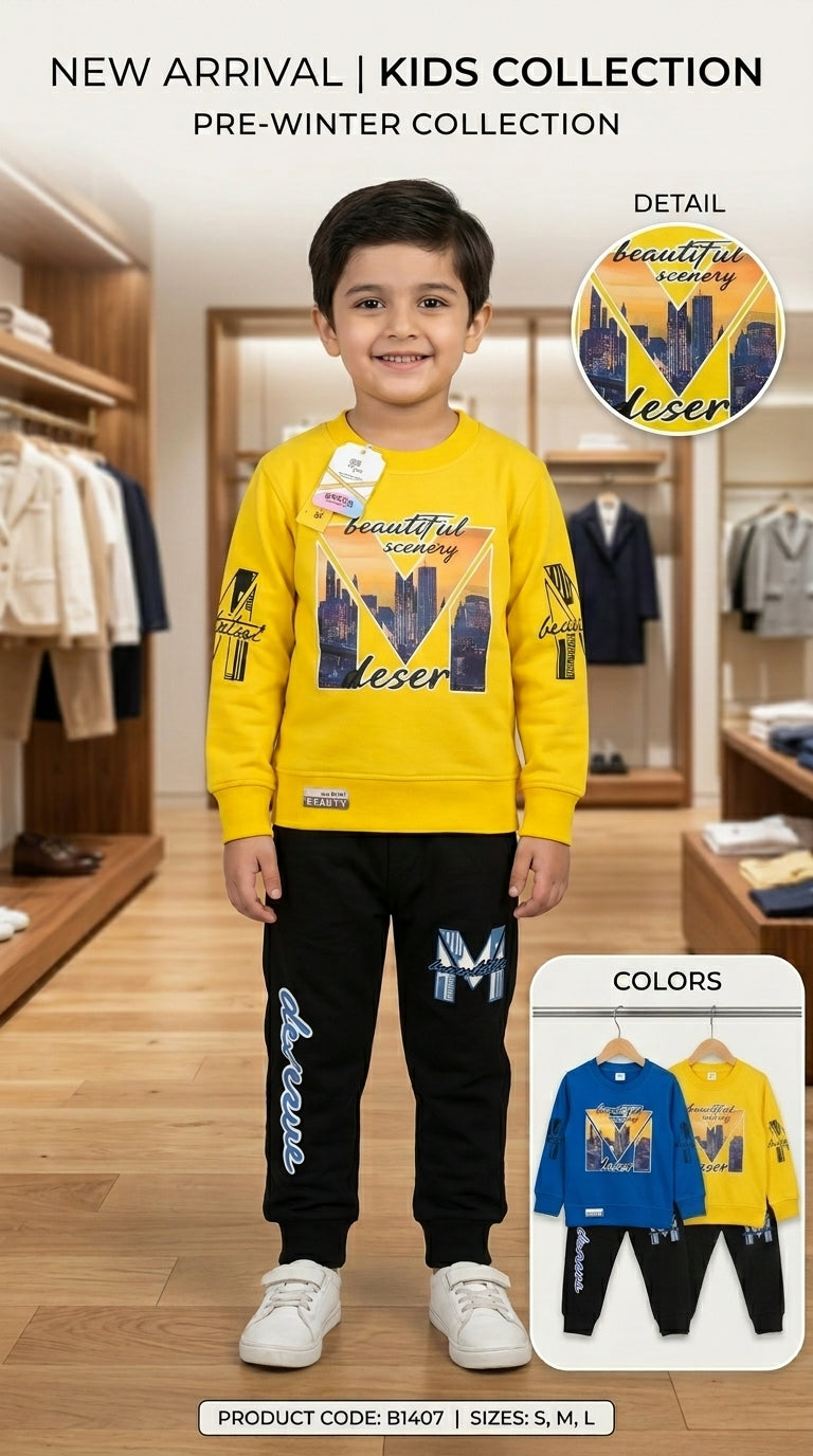 Beautiful Scenery Desert Kids Tracksuit | Pre-Winter Collection