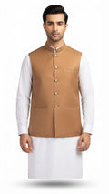 Formal Waistcoat with Gold Accents