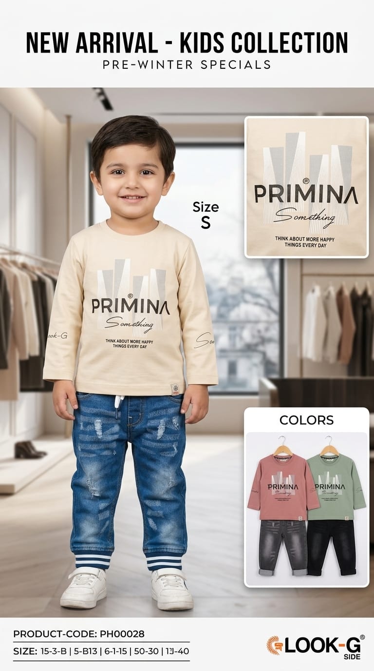 Primina Something Kids Co-ord Set | Pre-Winter Boys Collection