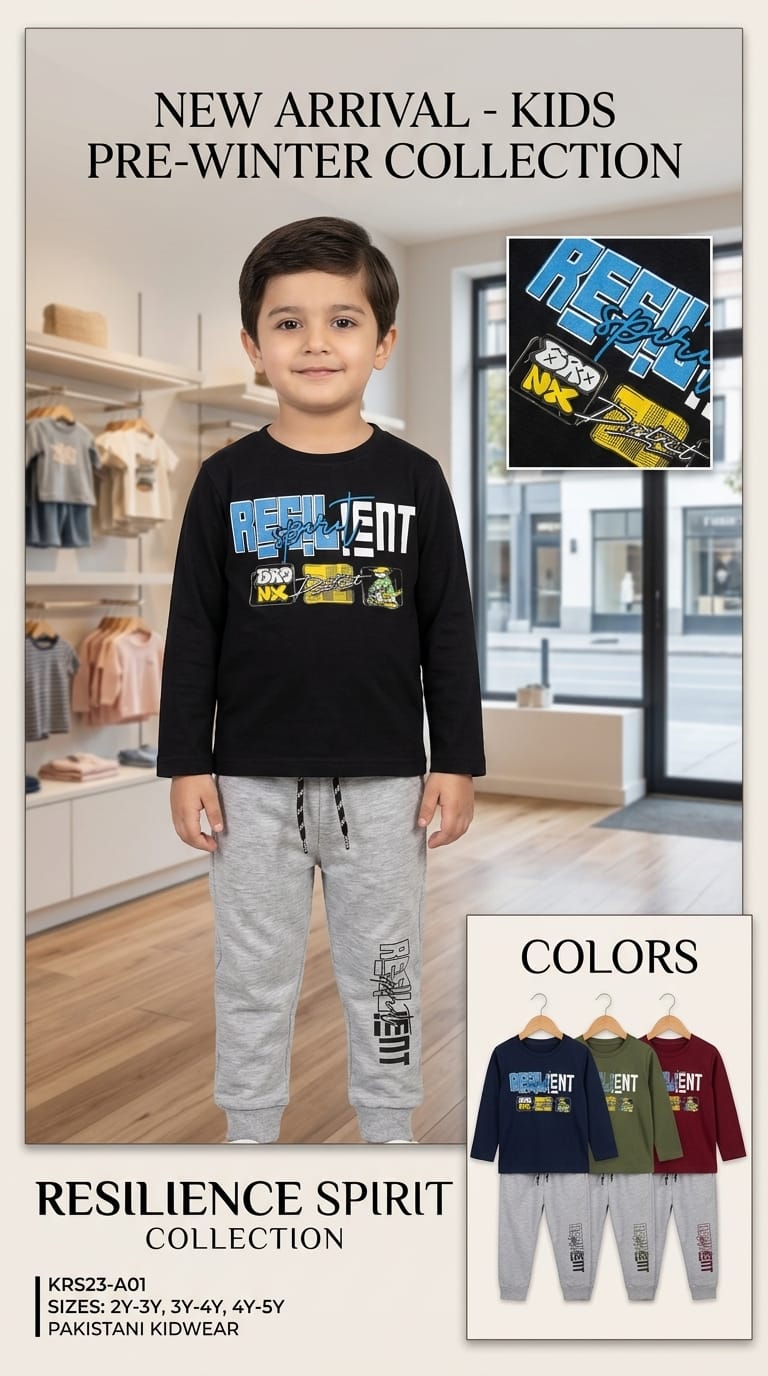 Resilience Spirit Kids Tracksuit | Pre-Winter Boys Wear